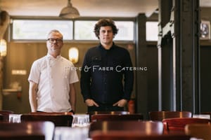 Pepe und Max Faber am Hauptstandort Moertelwerk, Leipzig